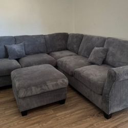 Sectional Sofa With Ottoman 