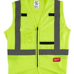 Milwaukee Tool Hi Vis Yellow Safety Vest S/M