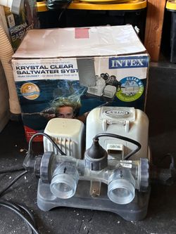 Intex pool pump and salt water filter