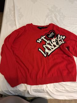 Red “I Hate Lovers” Sweater 