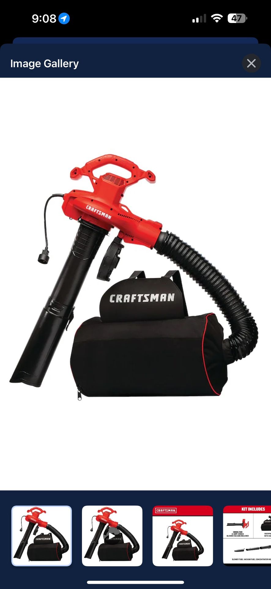 Leaf Blower And Vacuum