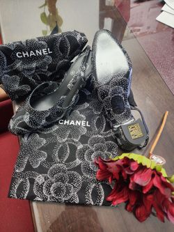 Chanel Strass Cap Toe Slingback