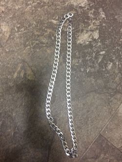 Silver Steel Necklace New
