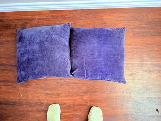 2 throw pillows navy blue