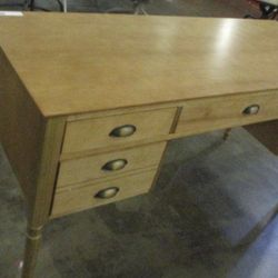 Boho Natural Light Wood Writing Desk New $250