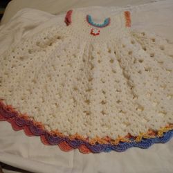 Hand Made Crochet Infant Dress