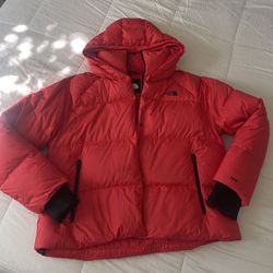 The North Face Red Puffer Jacket 