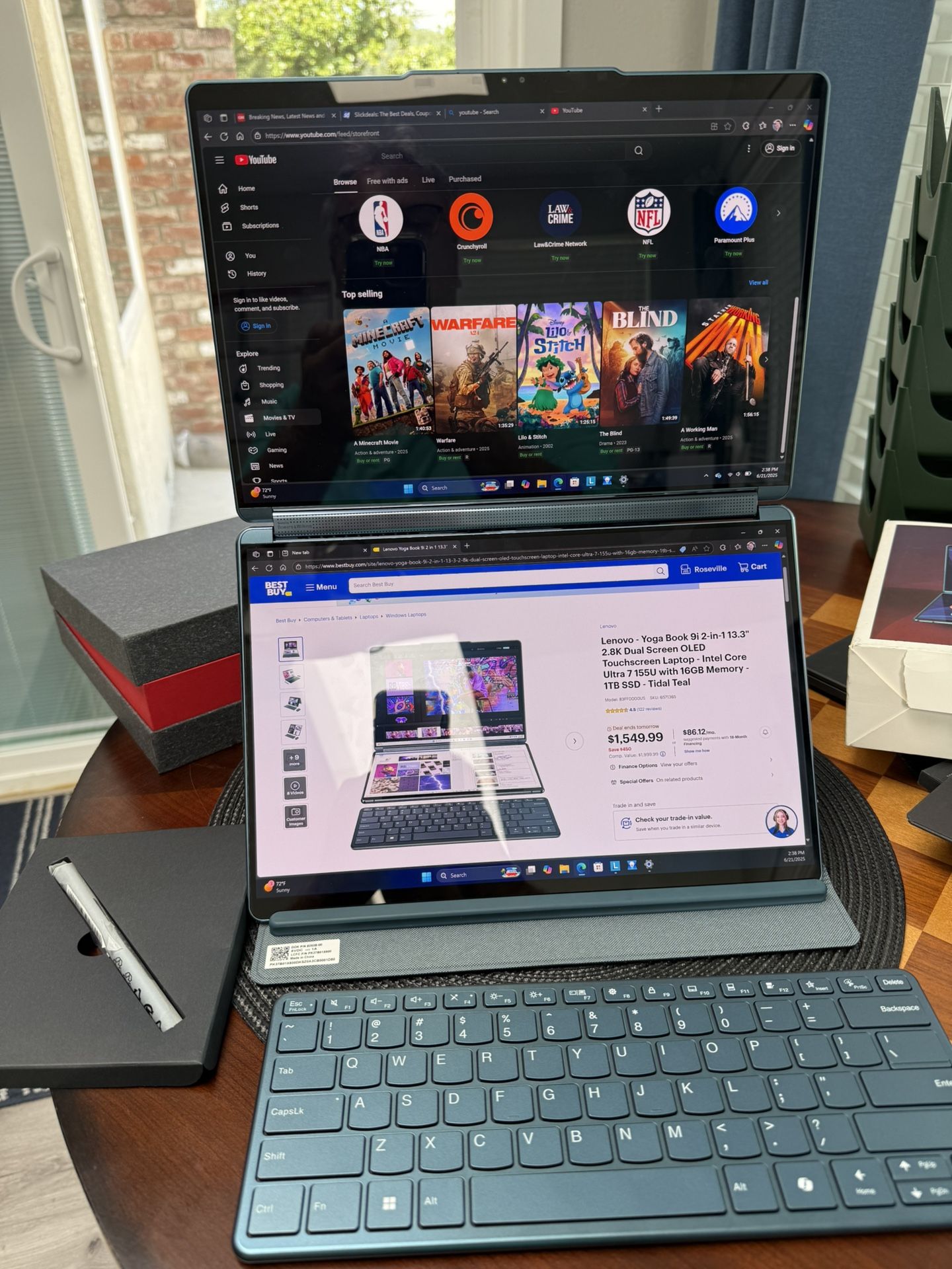 Lenovo Yoga Book 9i 2-in-1 13.3" Dual Screen OLED Touch Laptop