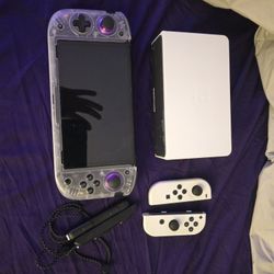 Switch Oled With Nitro Deck+ With Games All Like New