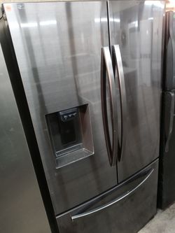 Samsung black stainless steel french door refrigerator - Free delivery