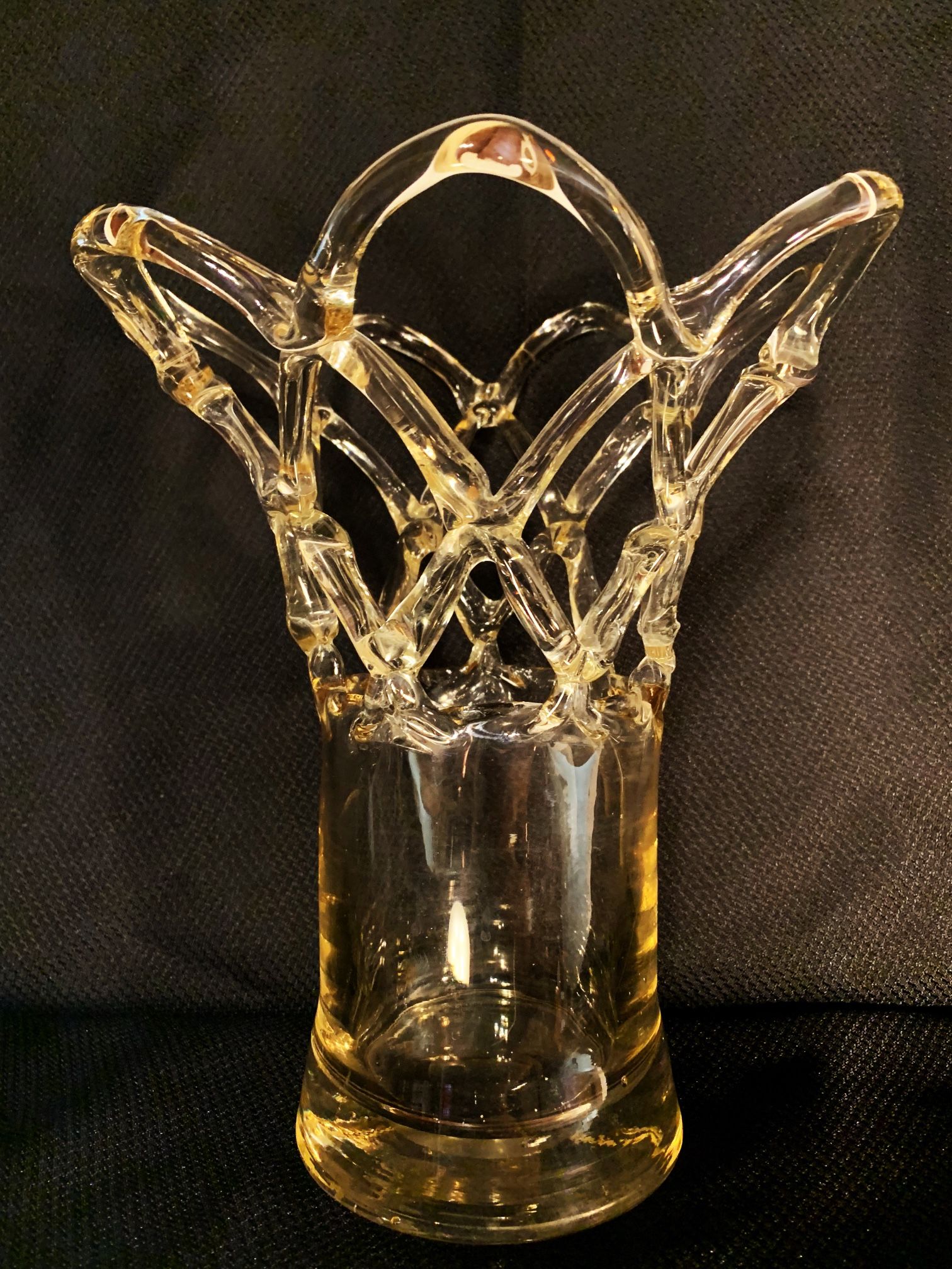 1950’s Italian Glass Spiderweb Vase