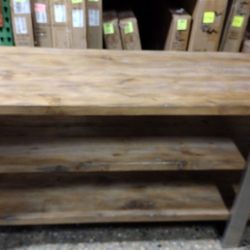 New Rustic Solid Wood Entryway Console Table or TV Stand