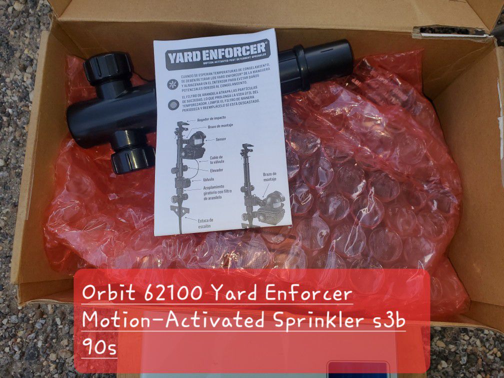 Orbit 62100 Yard Enforcer Motion-Activated Sprinkler s3b 90s
