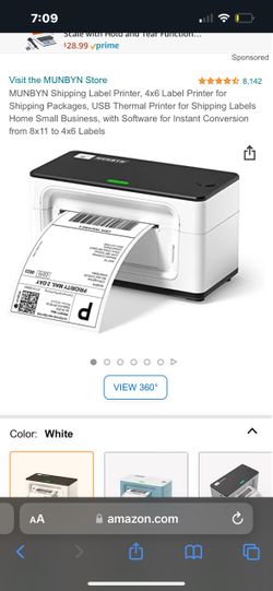 shipping labels and label printer