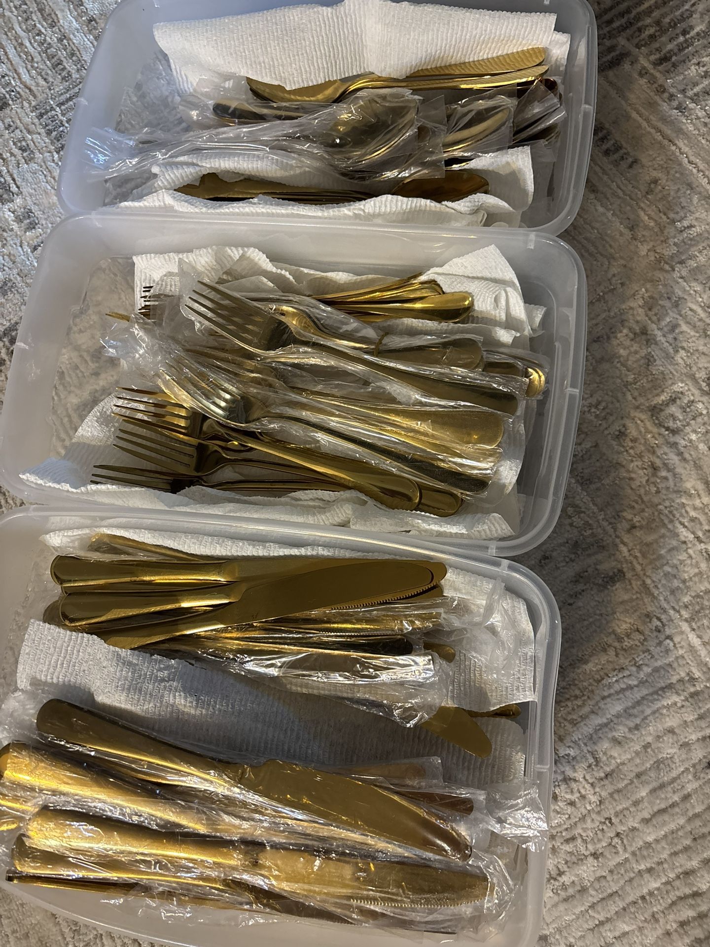 Wedding Utensils Gold