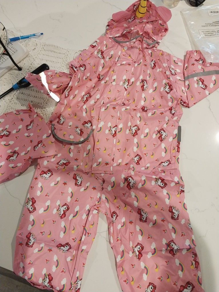 Girls RAIN Wear Full Body SUIT