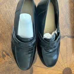 Italian Men’s Leather Slip On Loafers Size 7