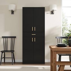 Pantry Cabinet, 71" Tall Kitchen Storage Cabinet with Doors and Shelves, Freestanding Wood Cupboard Utility Hutch with Drawer for Dining Room Living R