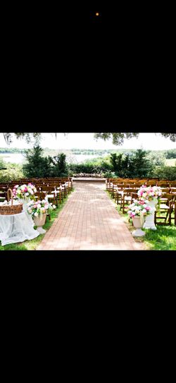 Garden florals wedding arch and pillars