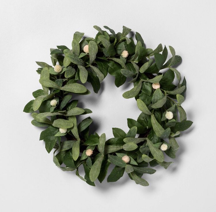 20" Faux Globe Thistle Wreath - Hearth & Hand with Magnolia