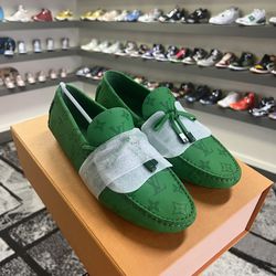 Brand New Louis Vuitton Driver loafer green