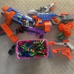 Nerf Gun With Bullets