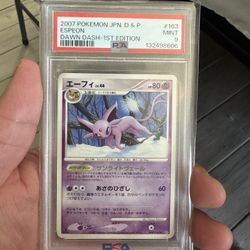 PSA 9 Japanese Espeon #163 – Diamond & Pearl Dawn Dash – 1st Edition 