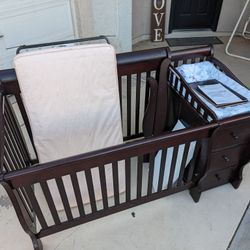 Crib Changing Table Combo 