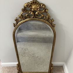 Antique / Vintage Gold Trim Mirror