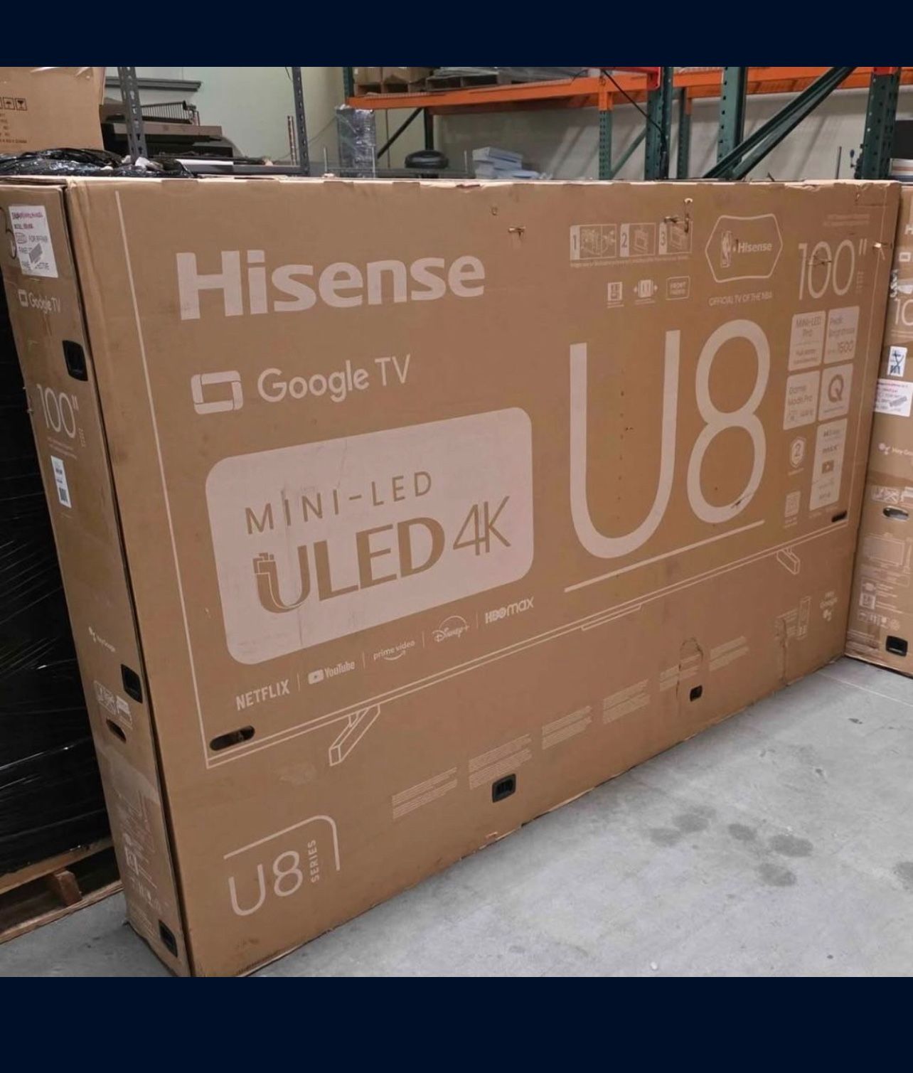 Hisense 100 Inch 4K 100UK8 Retails For $2999.99