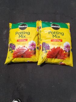 Miracle-Gro Potting Mix, 2 Full Bags. Never Opened