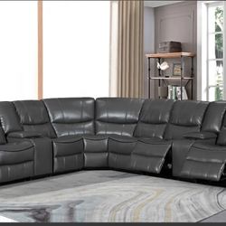 Madrid Gray Reclining Sectional Only $1399!