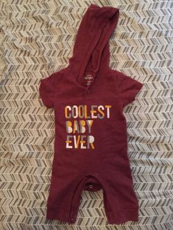 Cat and jack coolest baby ever onesie