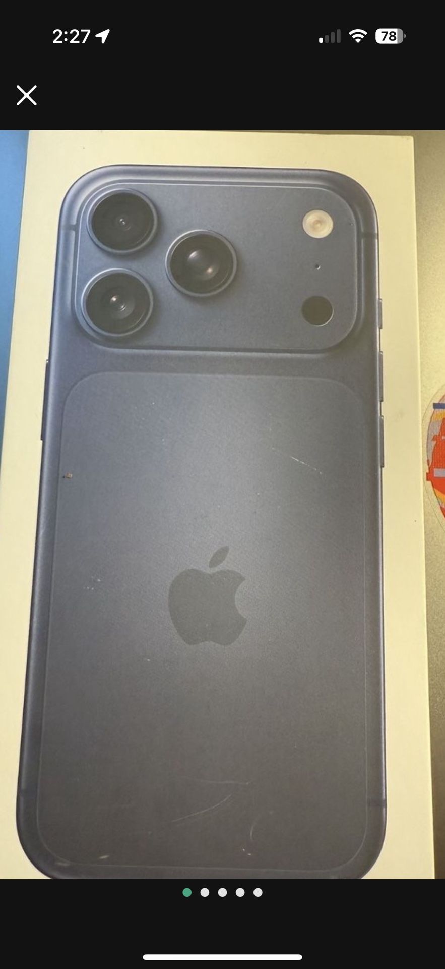 iphone 17 pro / 256gb. band new ( sealed). verizon 60days auto unlock 