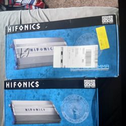 Hifonics 1ch 4k amp & 1400 watt 4ch... pioneer TV and 4 pioneer door speakers