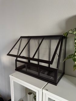 IKEA  ÅKERBÄR Greenhouse, indoor/outdoor/anthracite, 17 ¾"