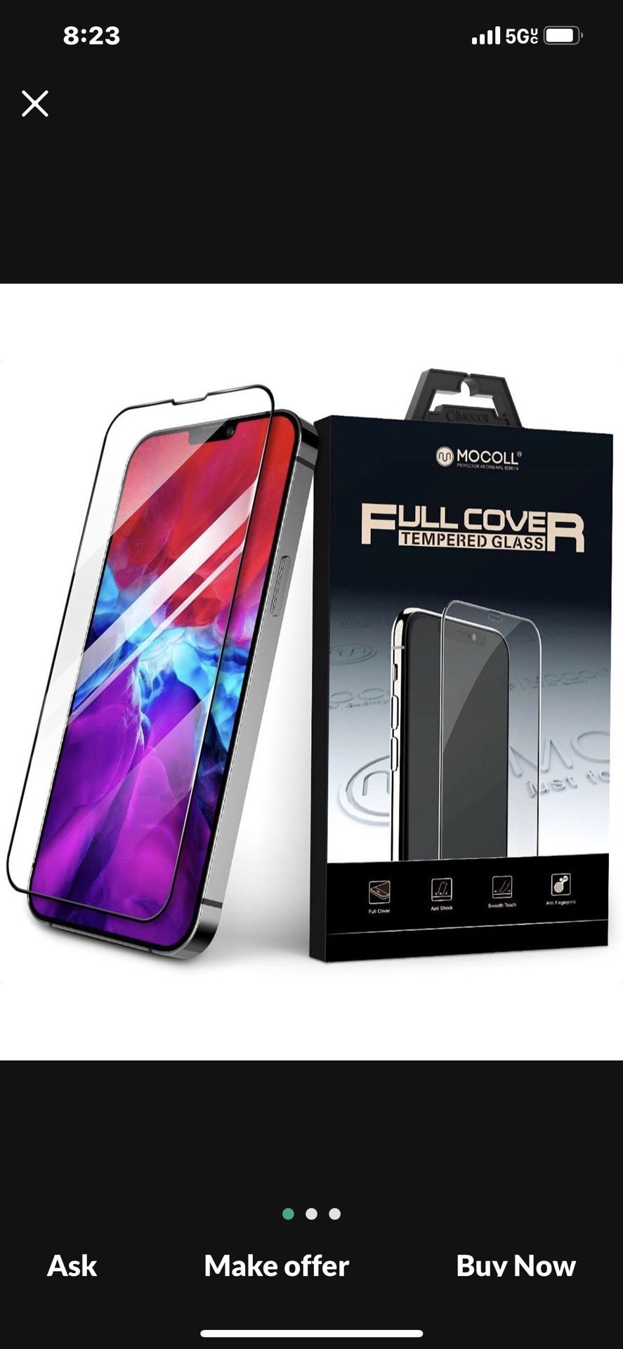 Brand New Temperatured Glass Screen Protector Clear Full Cover For Apple iPhone π²