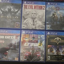 Playstion 4 games (look at description for prices)