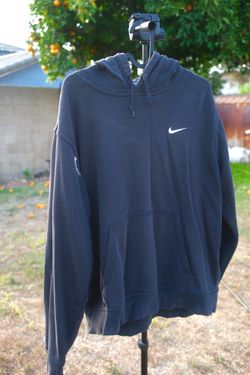 Vintage Nike Pullover Hoodie - Black - Size Medium (Bleach Stained)
