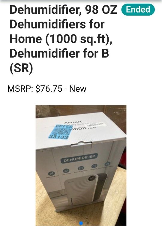 Dehumidifier, 98 OZ Dehumidifiers for Home (1000 sq.ft), Dehumidifier for Basement