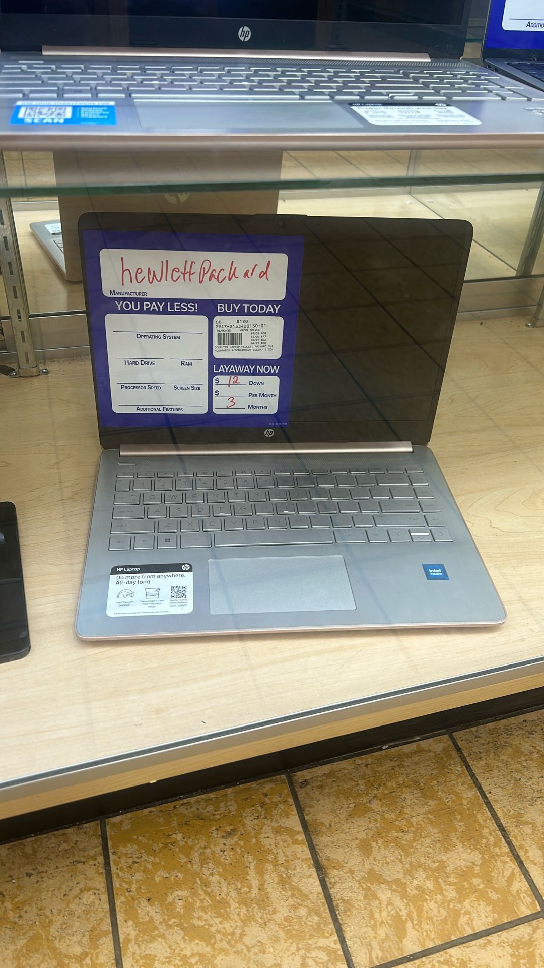 Hewlett-Packard Laptop Layaway $19 Down