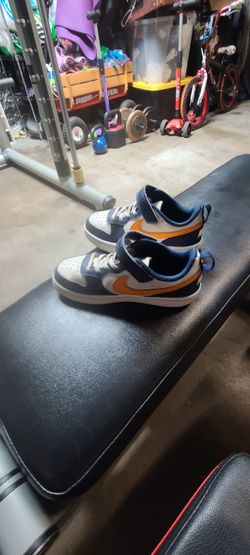 Nike Kids Sneakers Navy Orange 13c