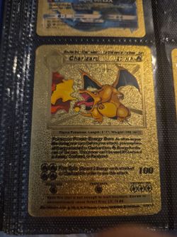 GOLD PLATED POKEMON CHARIZARD