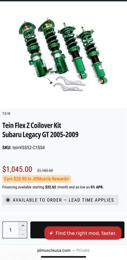 Tein Flex Z Coilover kit