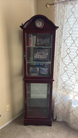 Wooden glass cabinet