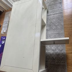 White Coffee Table With Double Doors