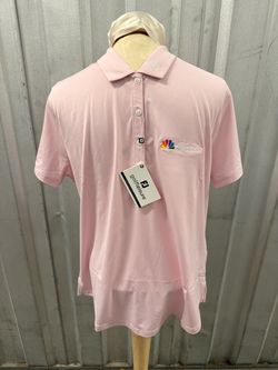 Women’s FootJoy FJ Leisure NBC Sports Pink Polo Shirt