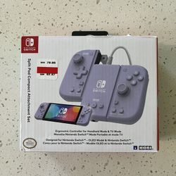 Nintendo Switch Split Pad Compact Attachment Set Wired USB Controller Purple
