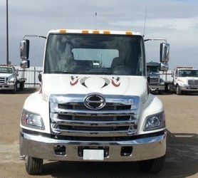 2014 Hino 258 ALP 22' Steel Jerr-Dan Flatbed