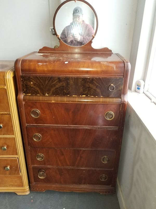 Vintage Wood Dresser W Mirror For In Longview Wa Offerup Vintage Wood Dresser W Mirror